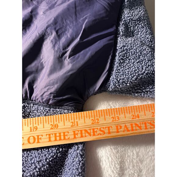 Under Armour Women’s Small Sherpa Fleece Jacket Blue Zip Up Loose Fit - Picture 13 of 14